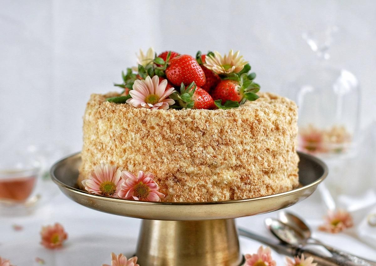 Торт Наполеон із заварним кремом – рецепт класичний