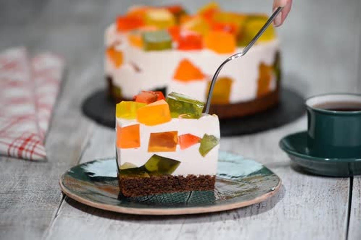 Торт Битое стекло без желатина – рецепт в домашних условиях