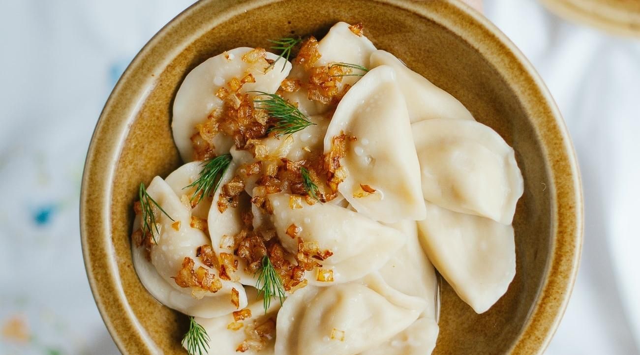 Постные вареники на Сочельник Постные вареники на Сочельник