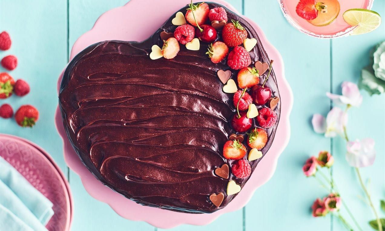 Сердце – торт шоколадный – рецепт