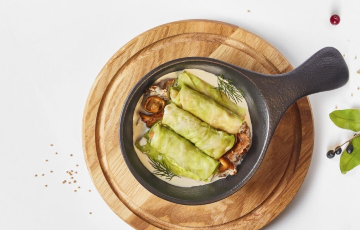 Рецепт мініголубців з куркою та грибами Рецепт мініголубців з куркою та грибами