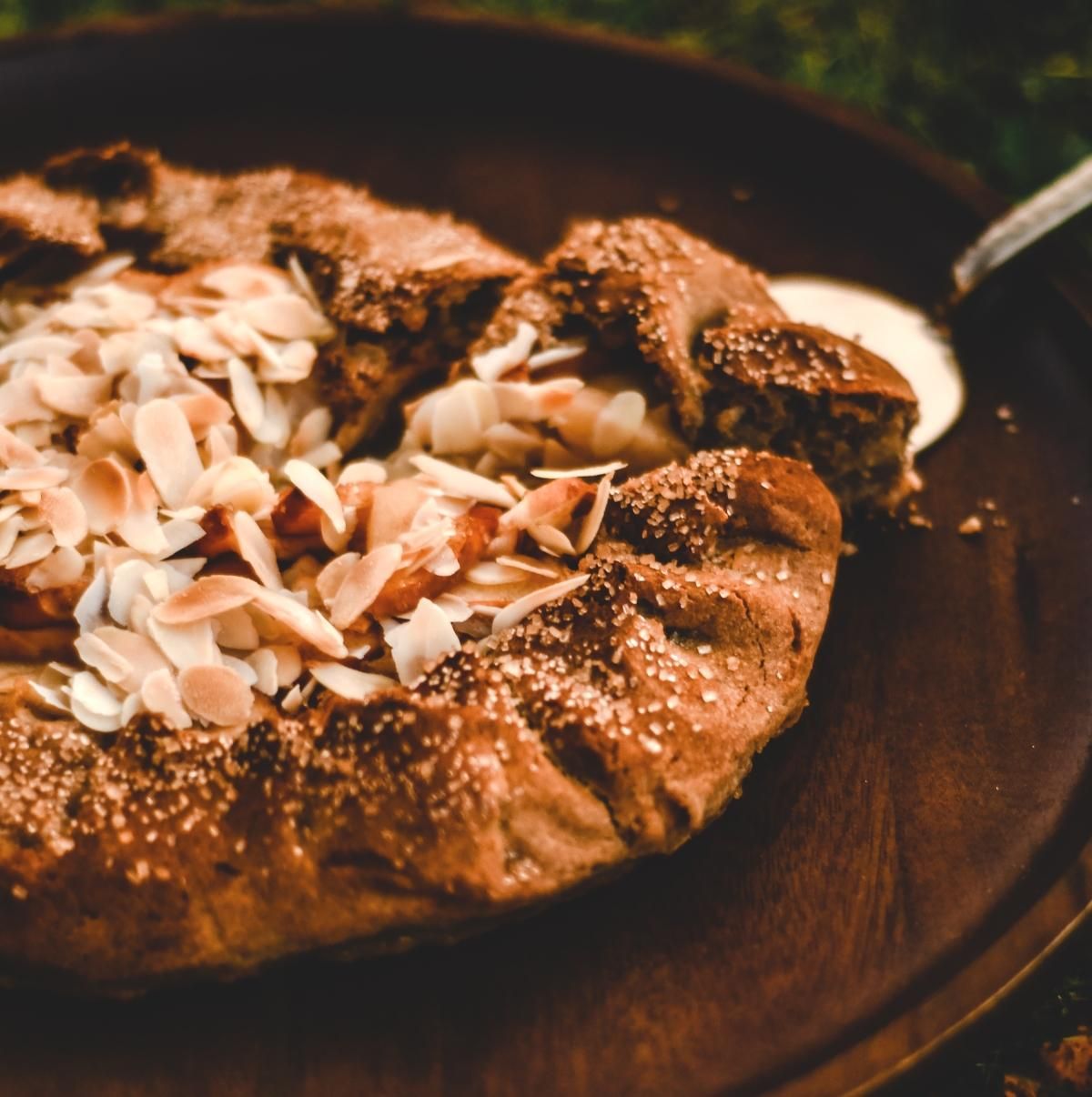 Пісна галета з яблуками та мигдальними пластівцями Пісна галета з яблуками та мигдальними пластівцями