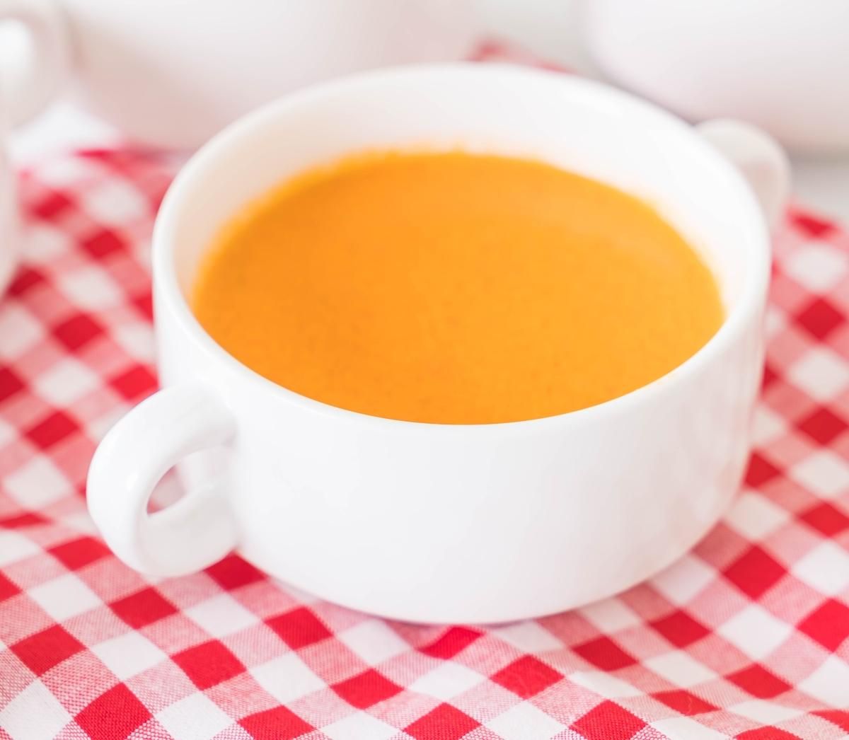 Морковный суп-пюре без мяса на масле
