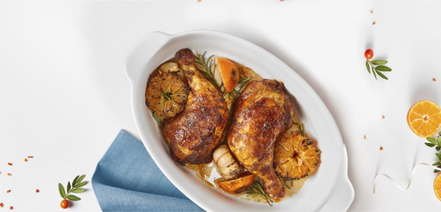 Запечена курка у вині з мандаринами: домашній рецепт Запечена курка у вині з мандаринами: домашній рецепт