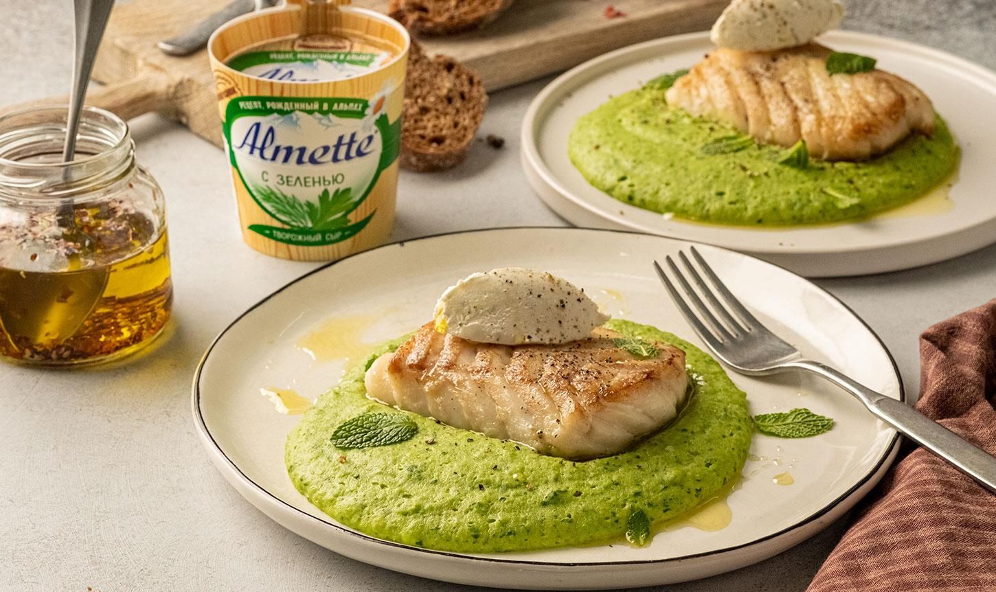 Пюре из горошка и мяты Пюре из горошка и мяты