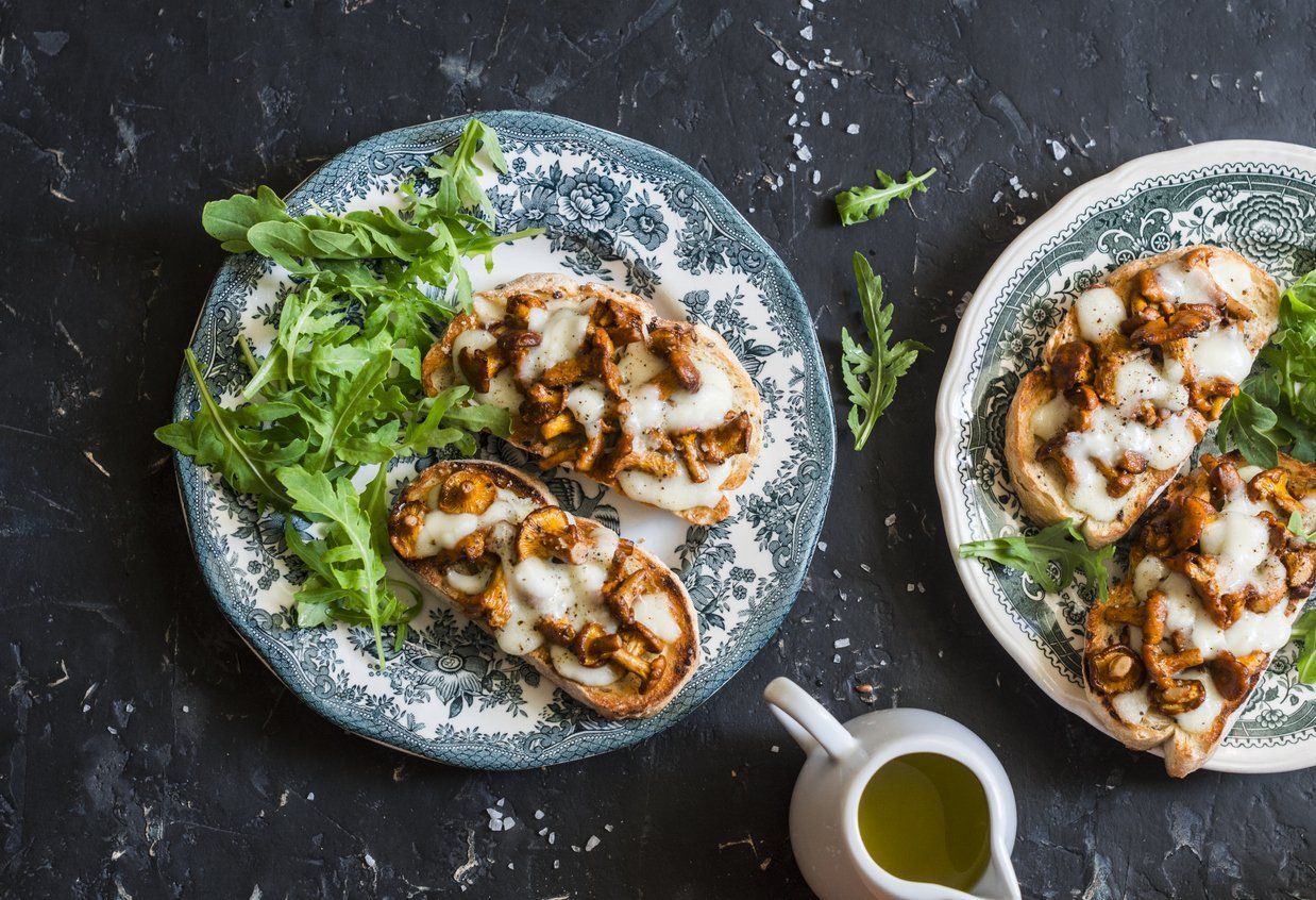 Рецепт смажених лисичок: бутерброди Рецепт смажених лисичок: бутерброди