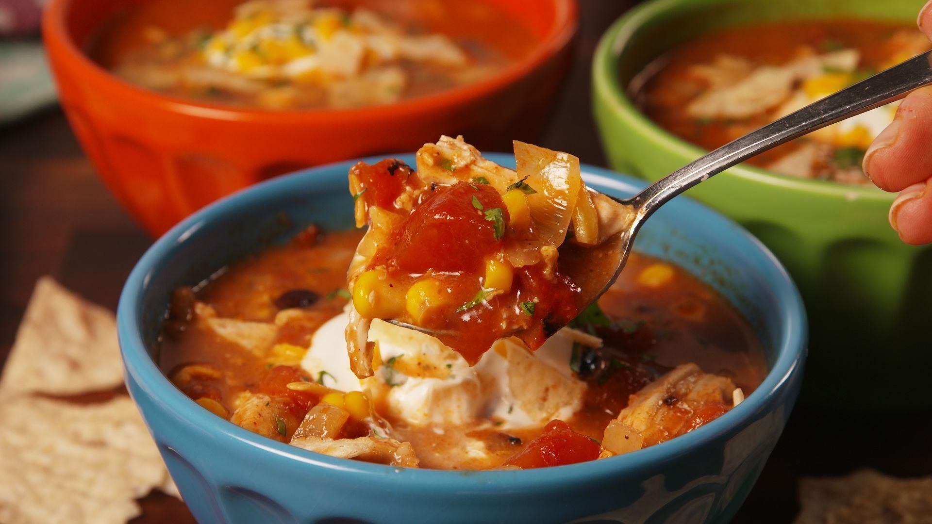 Тортилья-суп: рецепт