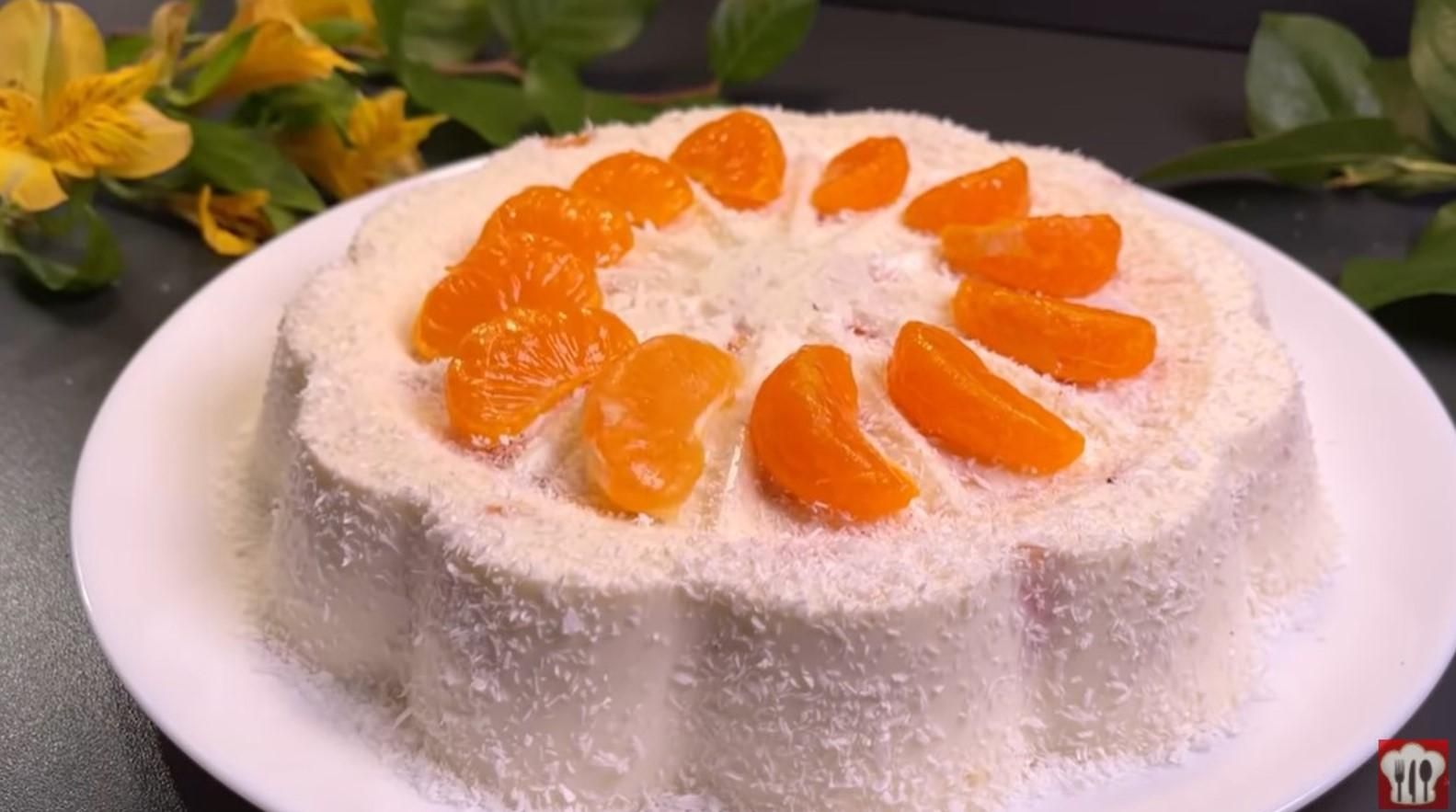 Творожный торт с мандаринами без выпекания: праздничный рецепт Творожный торт с мандаринами без выпекания: праздничный рецепт