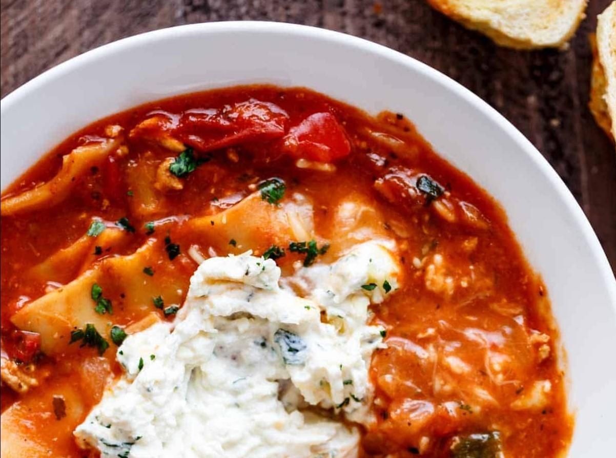 Суп "лазанья" в мультиварке или slow cooker: рецепт Суп "лазанья" в мультиварке или slow cooker: рецепт