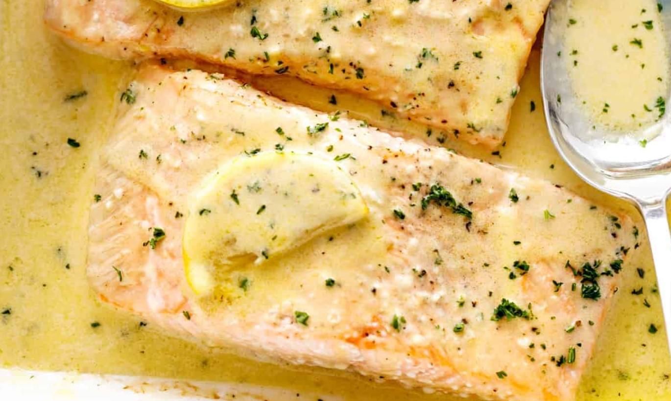 Запечений лосось із лимонним соусом: рецепт