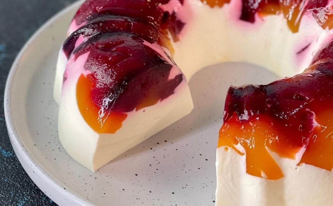 Желейный торт "Битое стекло" без выпечки: рецепт Желейный торт "Битое стекло" без выпечки: рецепт