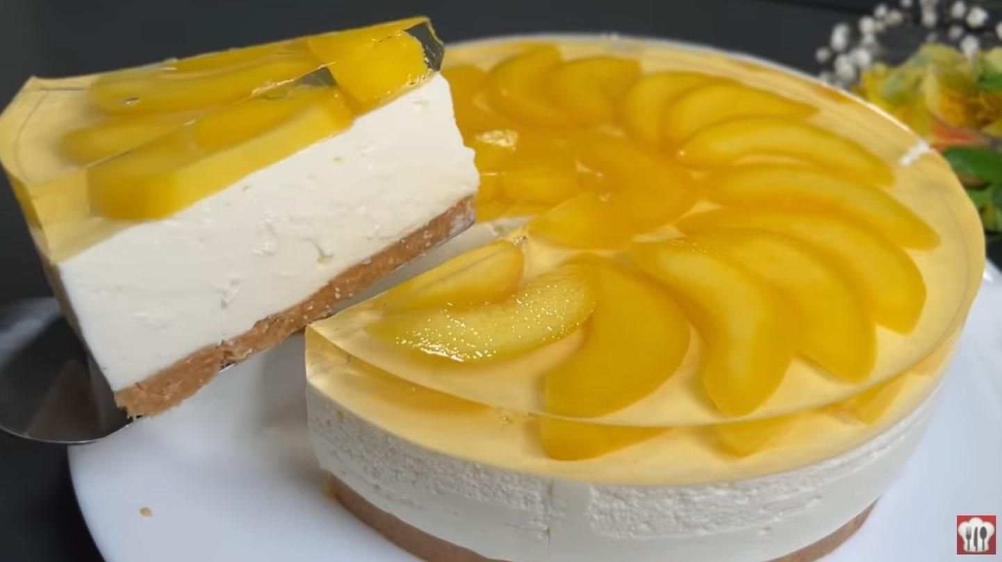 Персиковый торт за 15 минут: рецепт без выпечки Персиковый торт за 15 минут: рецепт без выпечки