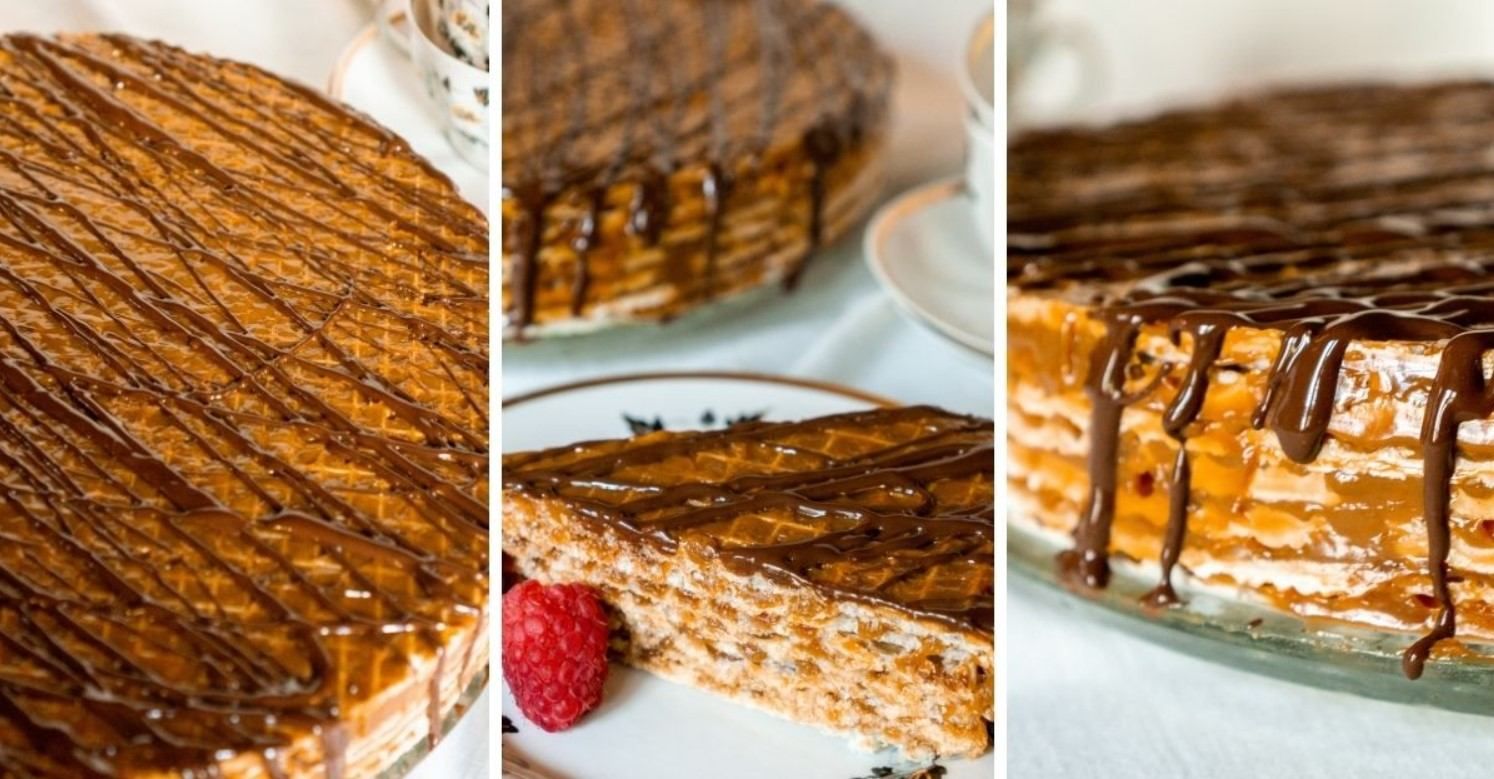 Вафельный торт со сгущенкой и бананом: рецепт с детства Вафельный торт со сгущенкой и бананом: рецепт с детства