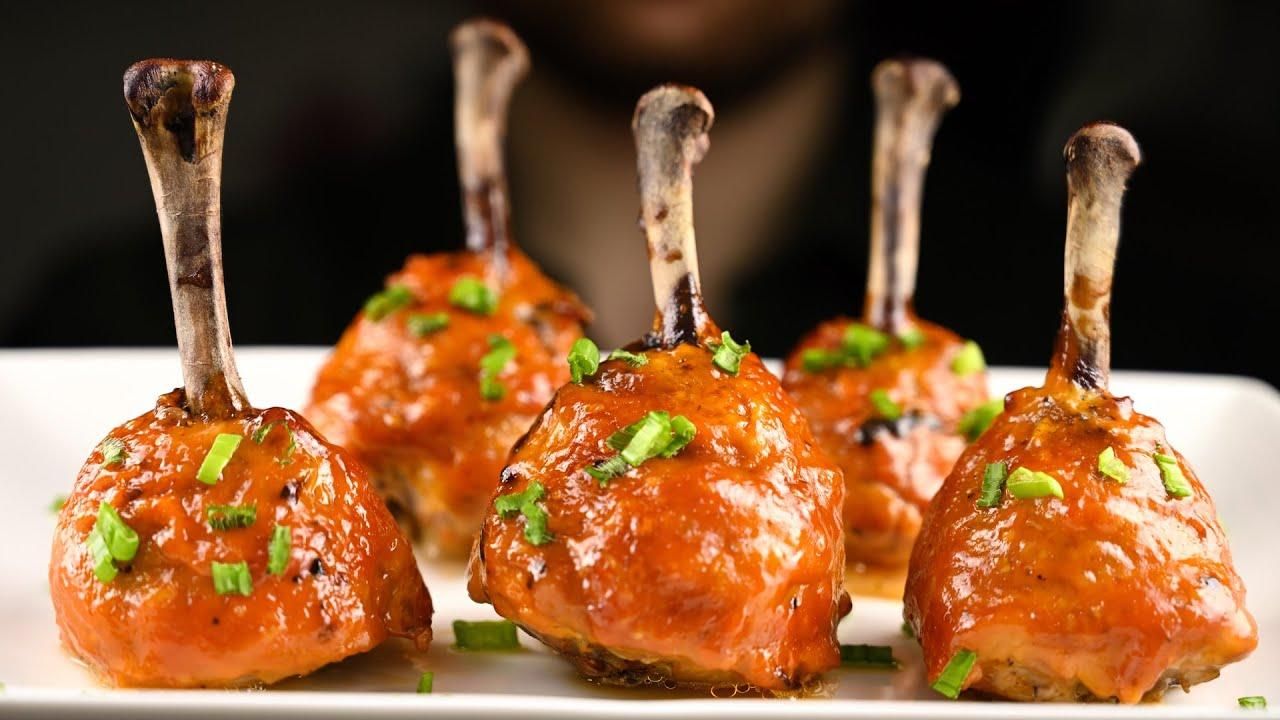 Голени в соусе терияки на мангале – рецепт из курицы