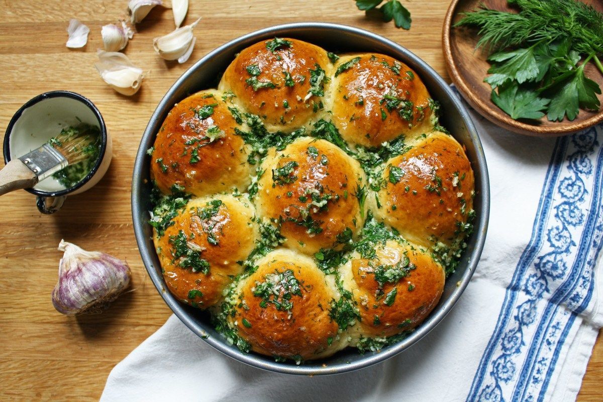 пампушки з часником рецепт