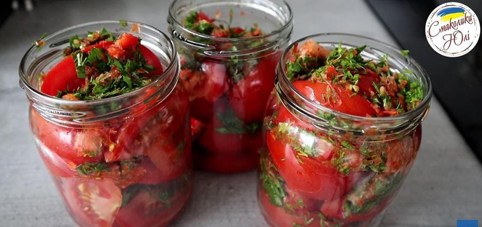 Быстрый рецепт закуски на зиму  готовим помидоры по-корейски - Новости Вкусно Быстрый рецепт закуски на зиму  готовим помидоры по-корейски - Новости Вкусно