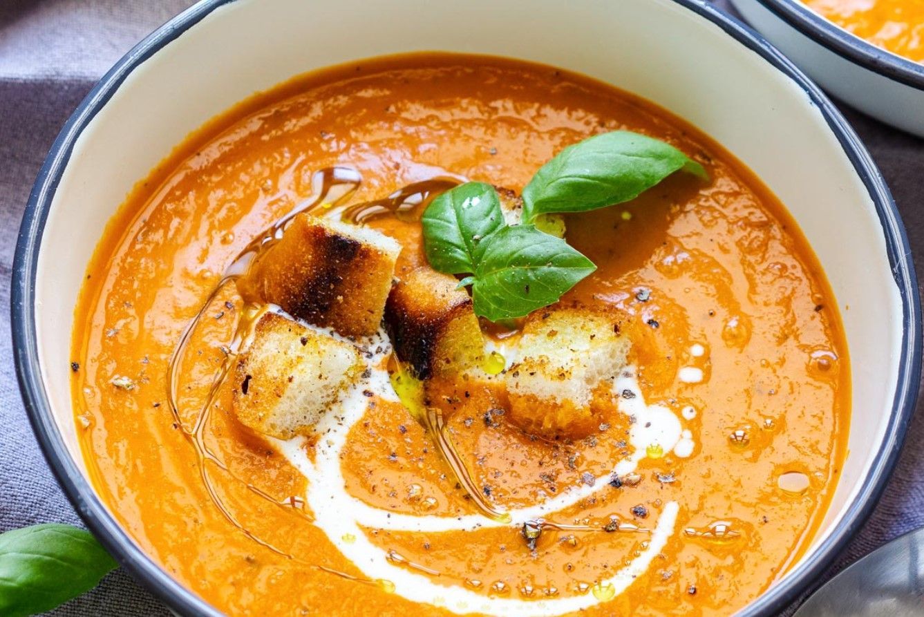 Томатный крем-суп сезонное первое блюдо к обеду - Новости Вкусно Томатный крем-суп сезонное первое блюдо к обеду - Новости Вкусно