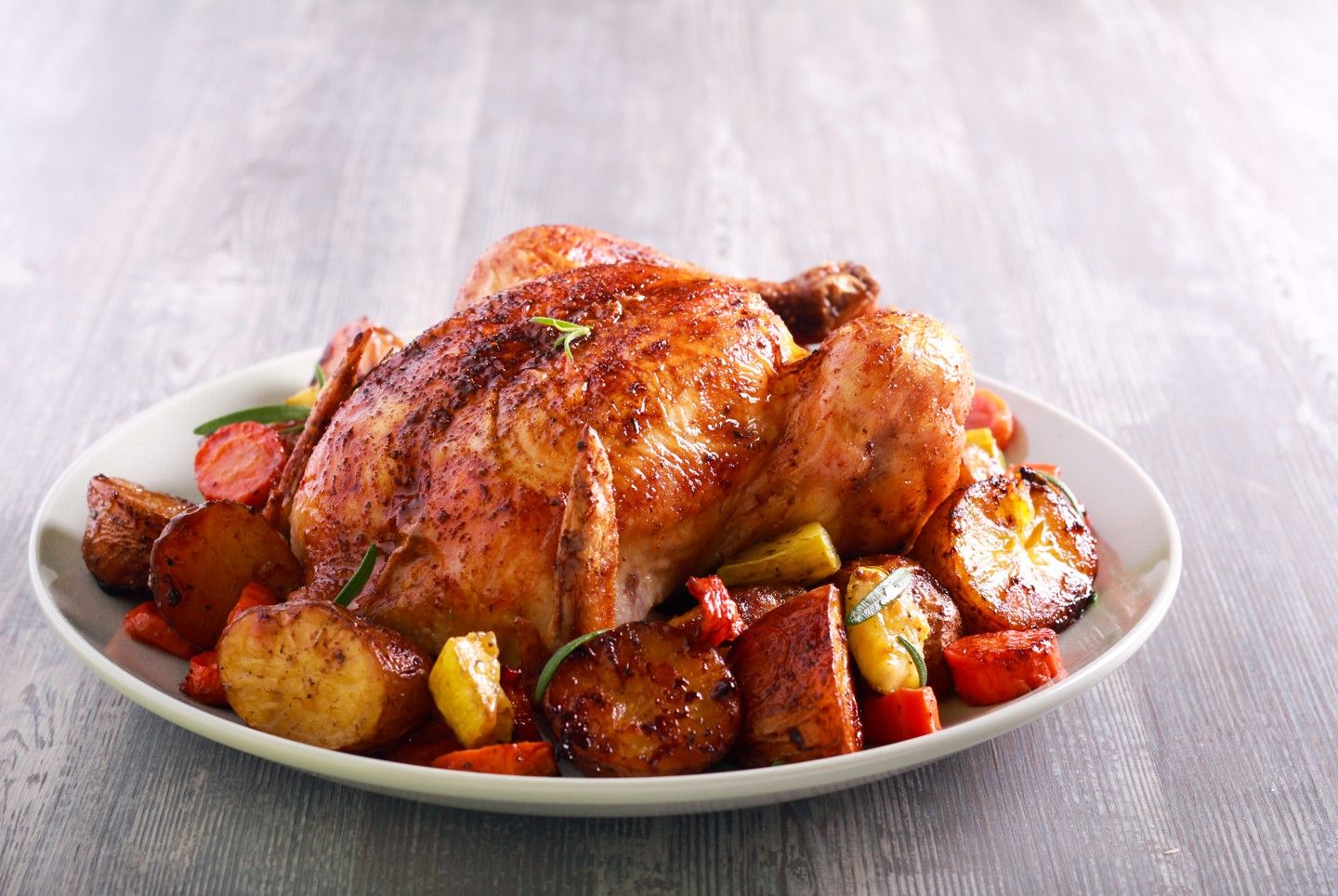 Запеченная курица с овощами Запеченная курица с овощами