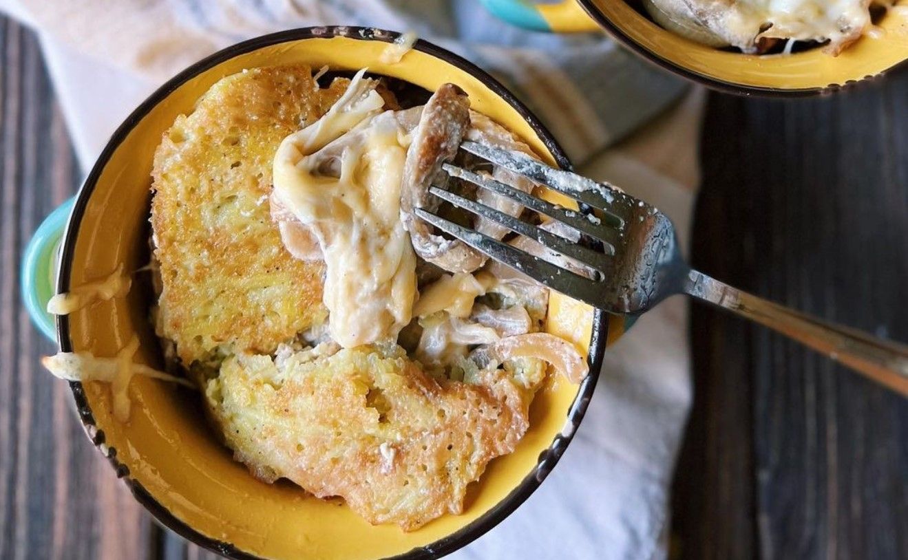 Бандуряники з грибами в горщику Бандуряники з грибами в горщику