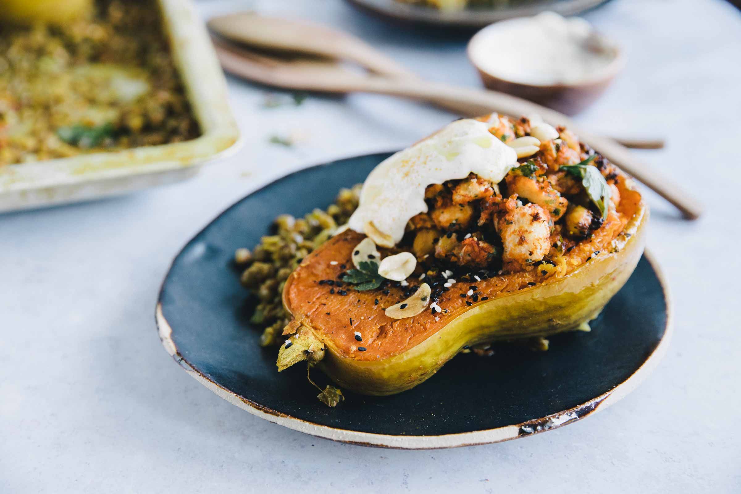 Запеченная грабуз с нутом Запеченная грабуз с нутом