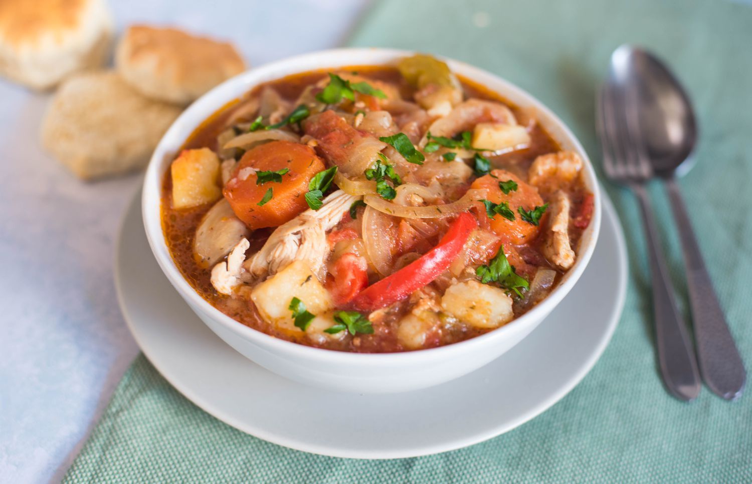 Овощное рагу с курицей Овощное рагу с курицей
