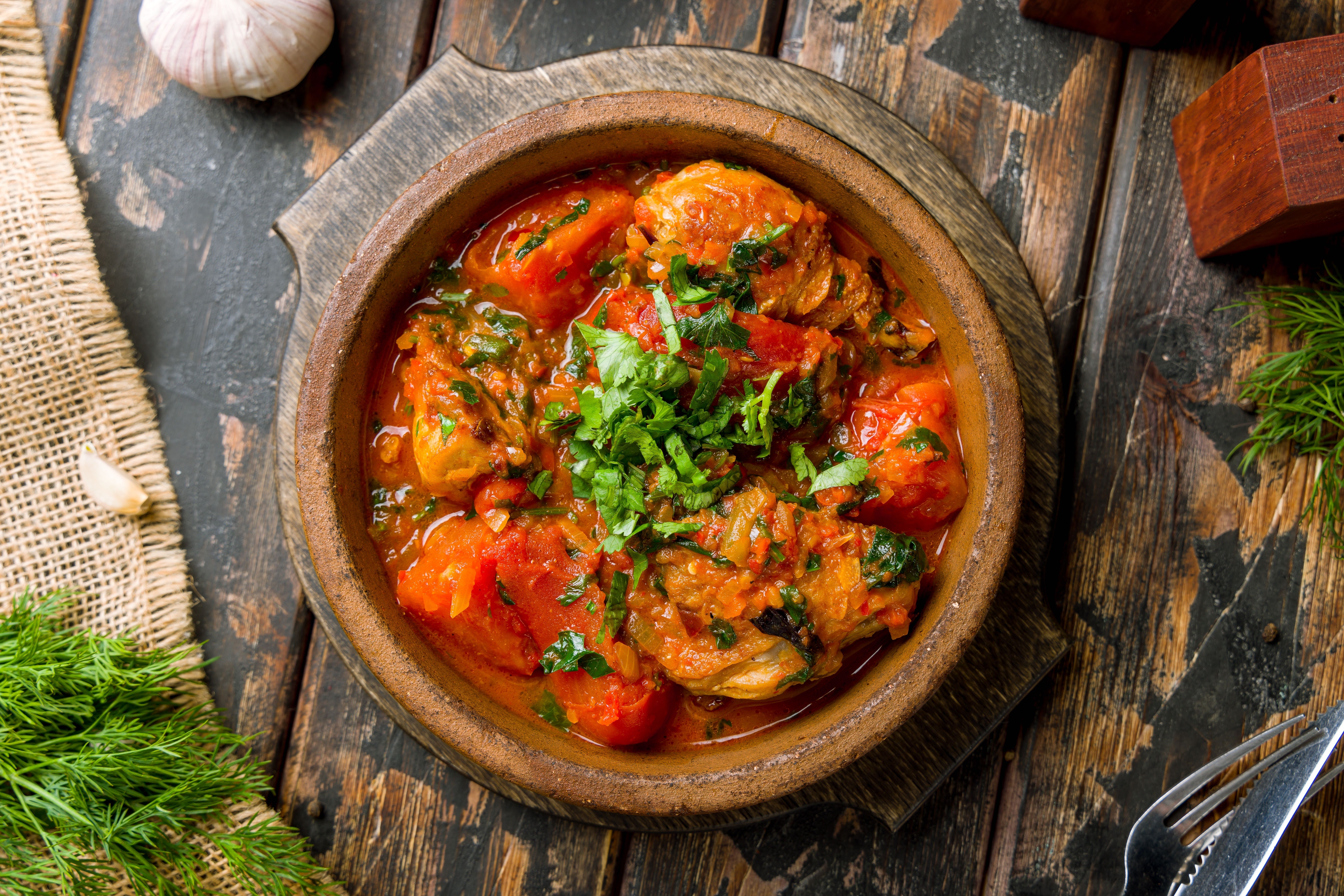 Рецепт чехохбили с мясом голени Рецепт чехохбили с мясом голени