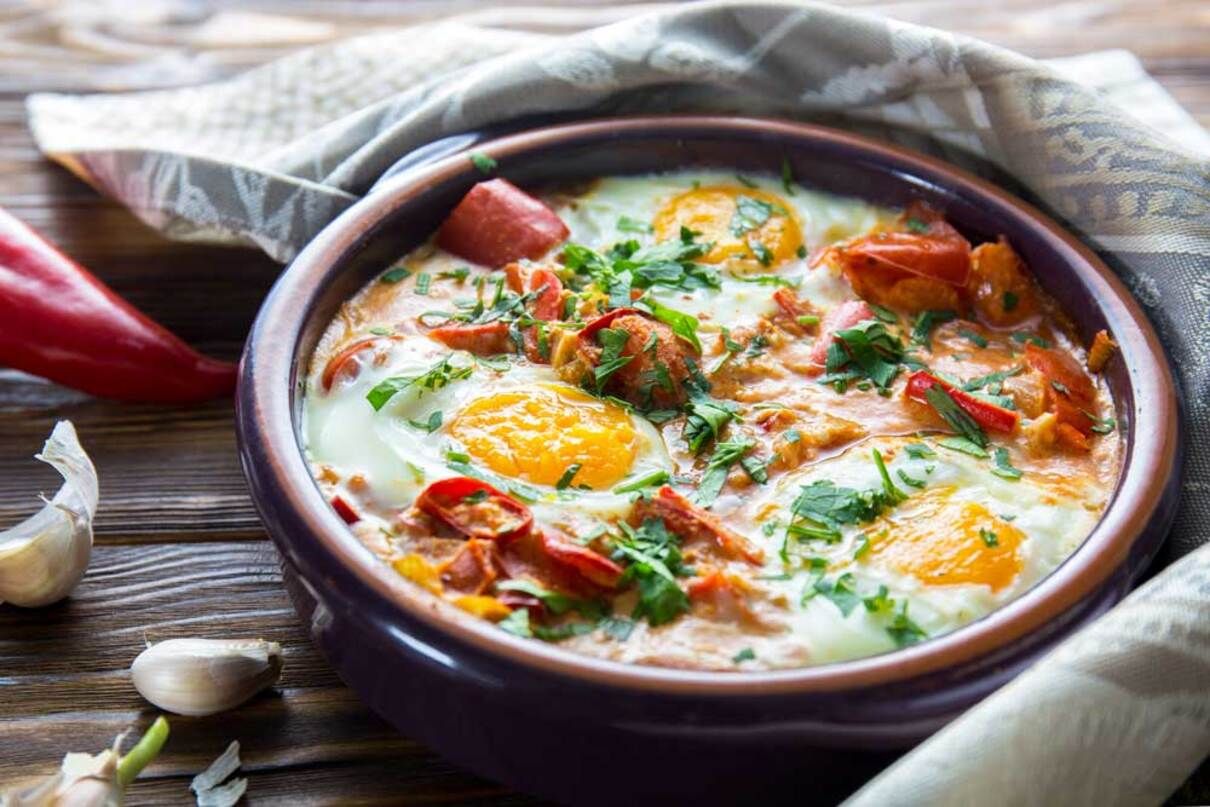 Шакшука: простой рецепт Шакшука: простой рецепт