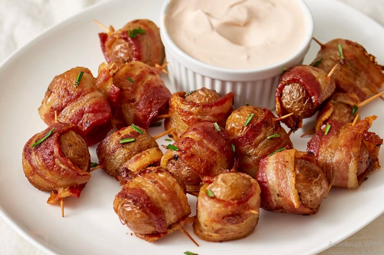 Картофель в беконе Картофель в беконе