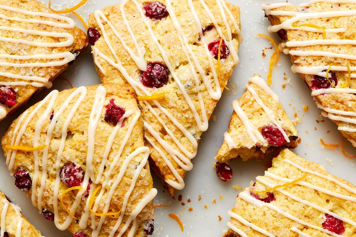 Скони з журавлиною і апельсинами Скони з журавлиною і апельсинами