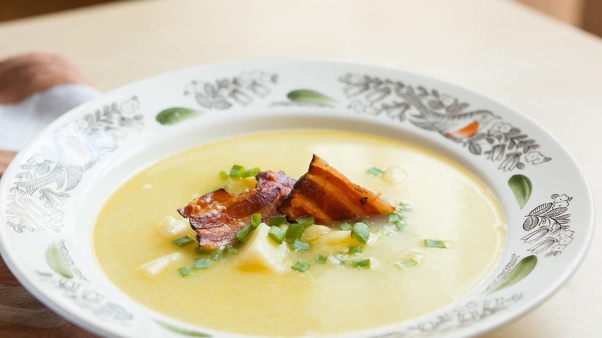 Суп с картофелем и брынзой: рецепт