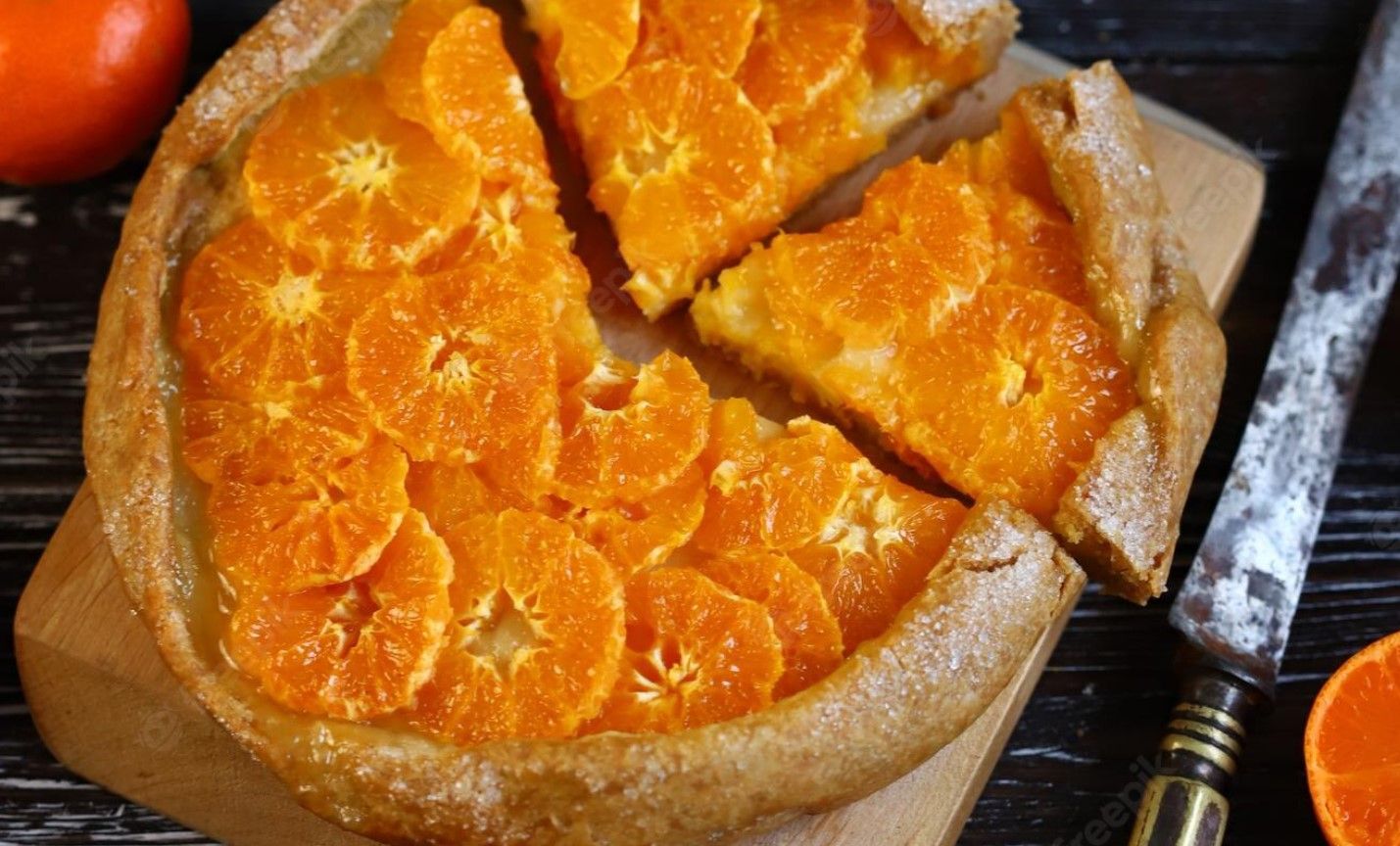 Тарт татен з мандаринами Тарт татен з мандаринами