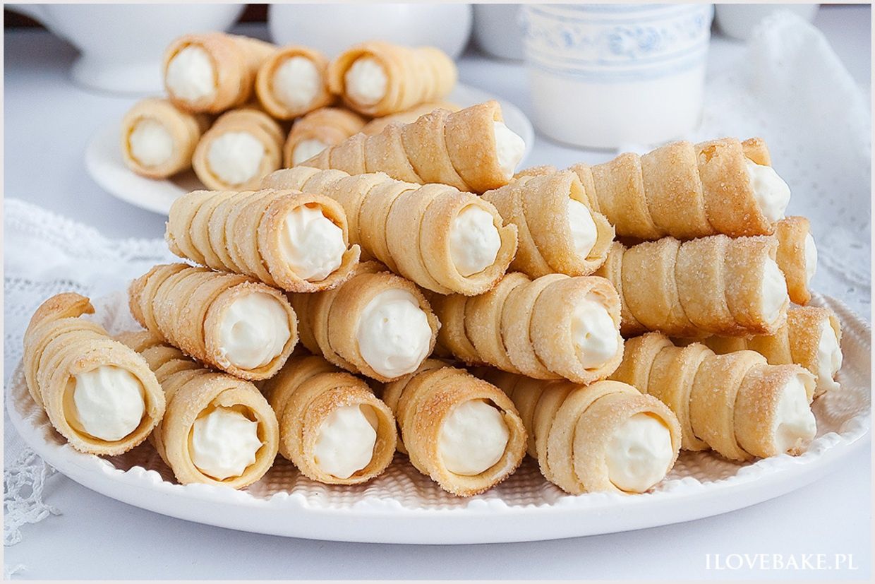 Трубочки с кремом: рецепт Трубочки с кремом: рецепт