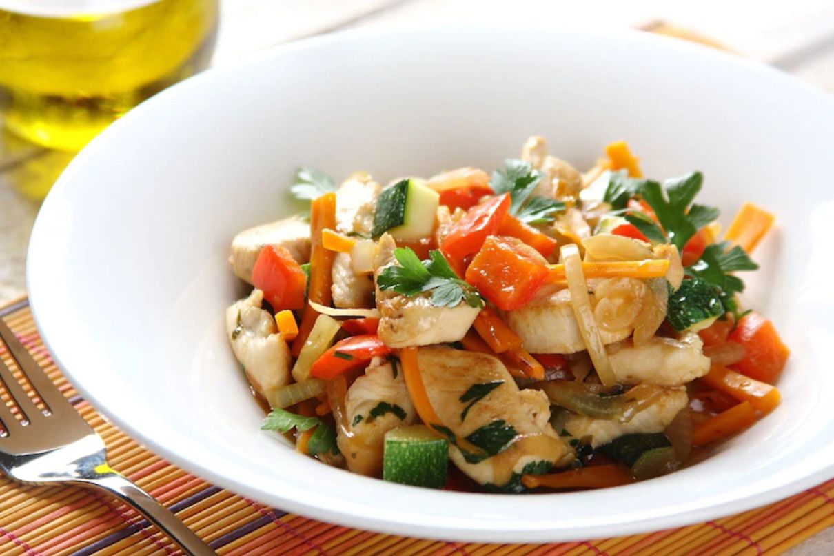 Тушеная курочка с овощами: рецепт Тушеная курочка с овощами: рецепт