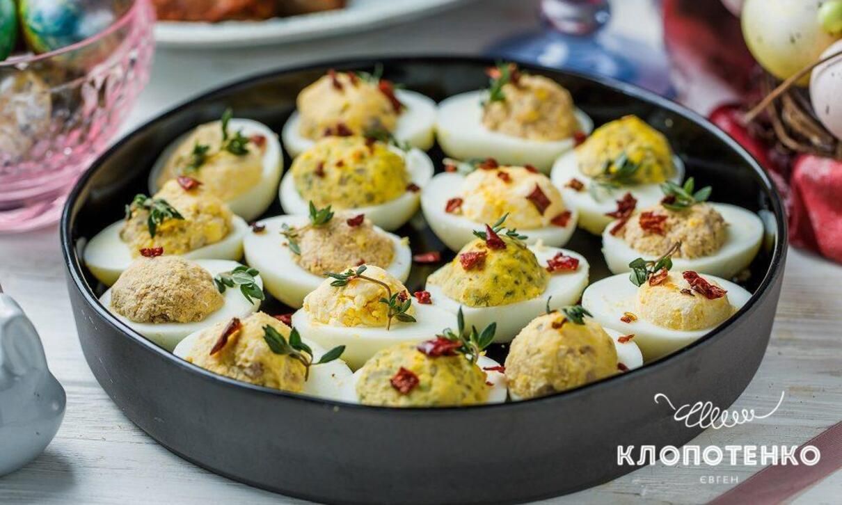 Начинки для фаршированих яєць: рецепти Начинки для фаршированих яєць: рецепти