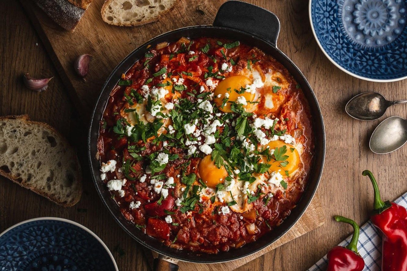 Шакшука с чоризо Шакшука с чоризо