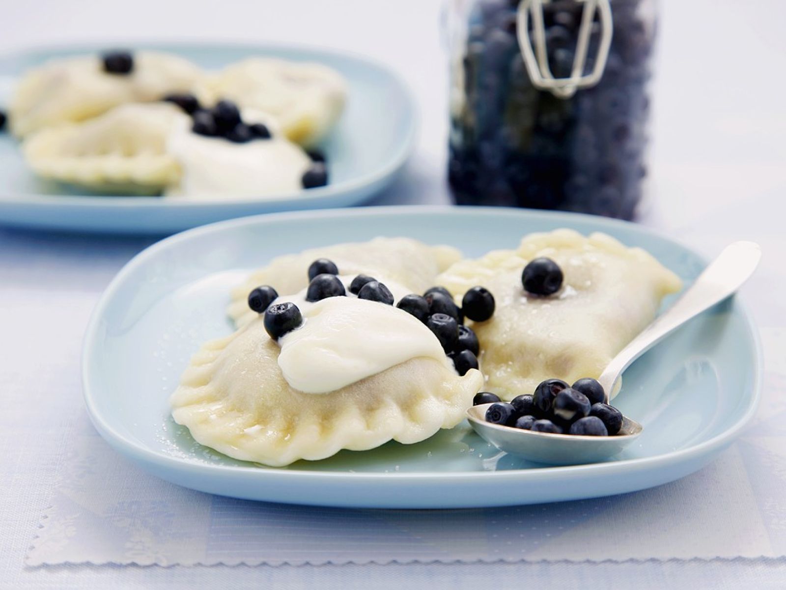 Вареники с черникой Вареники с черникой