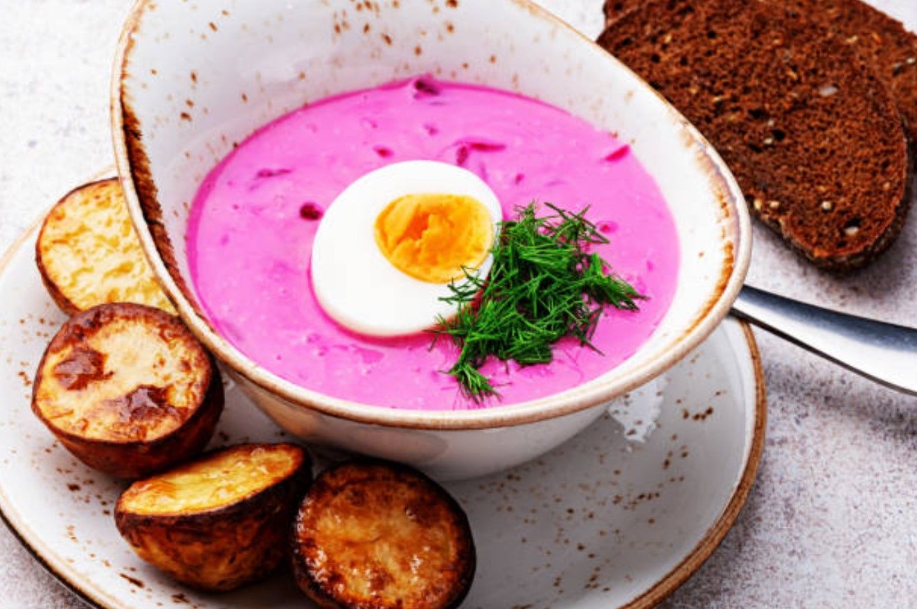 Холодный свекольный борщ Холодный свекольный борщ