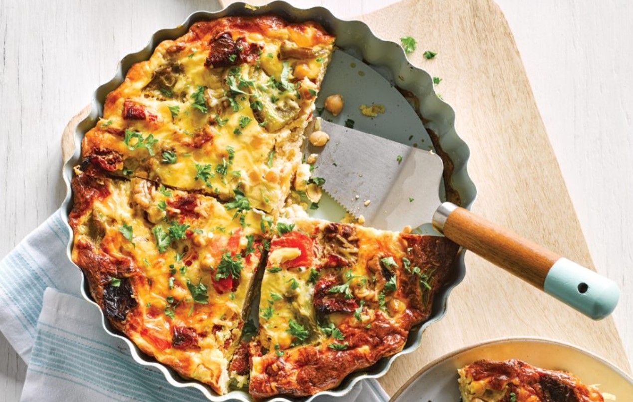 Кош с курицей, фетой и вялеными помидорами Кош с курицей, фетой и вялеными помидорами