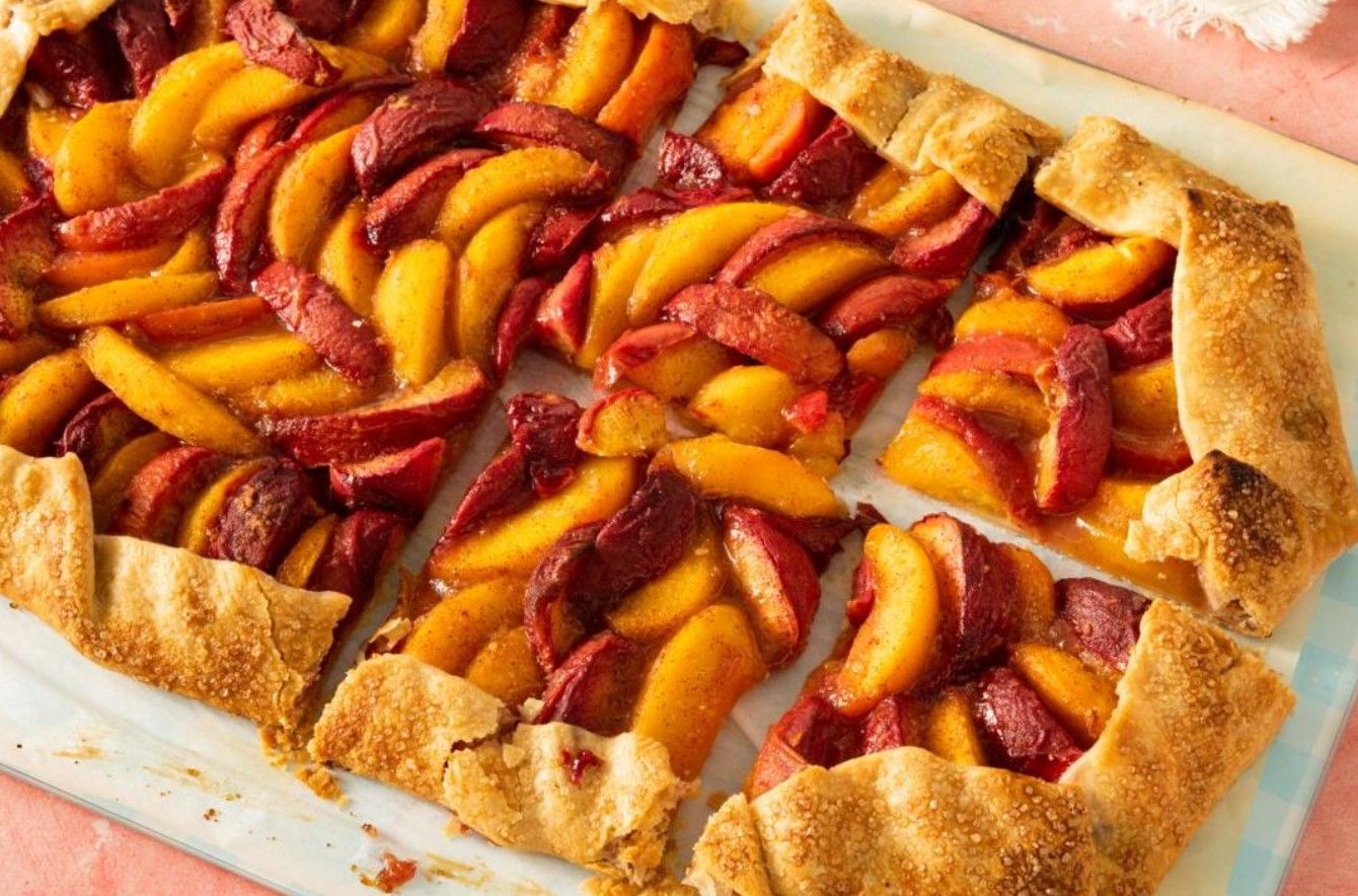 Галета с персиками Галета с персиками