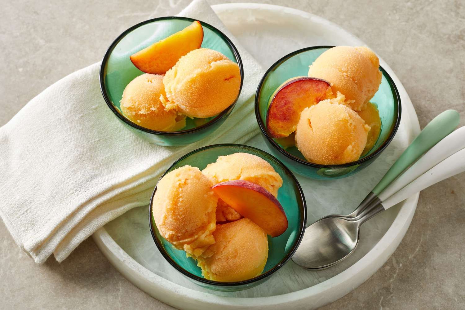 Сорбет з персиків Сорбет з персиків