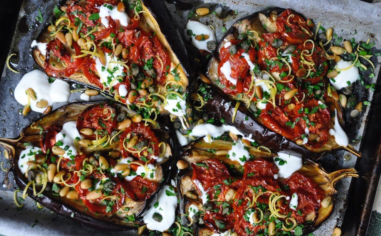 Запеченный баклажан Запеченный баклажан