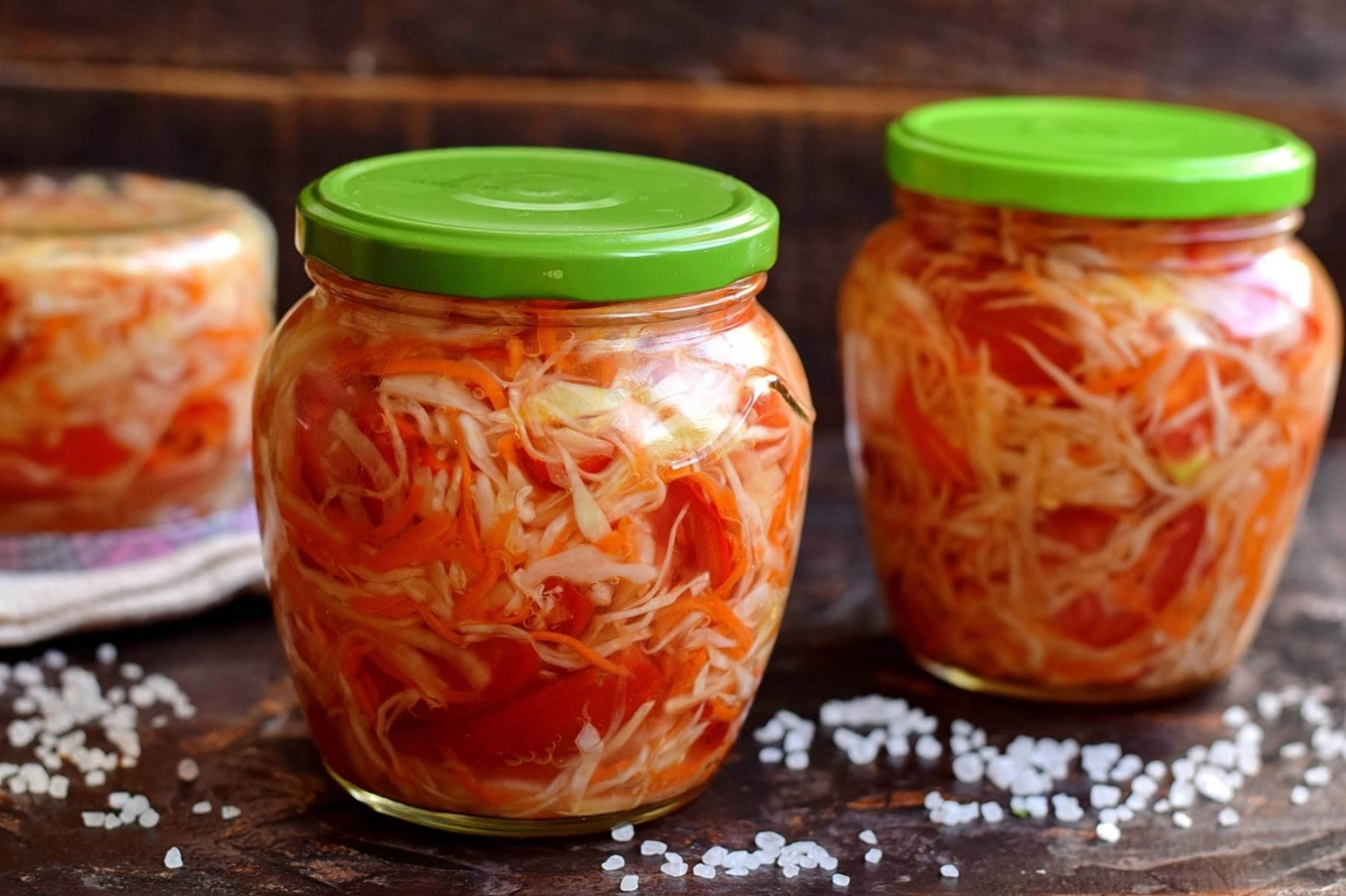 Закусочная капуста с перцем