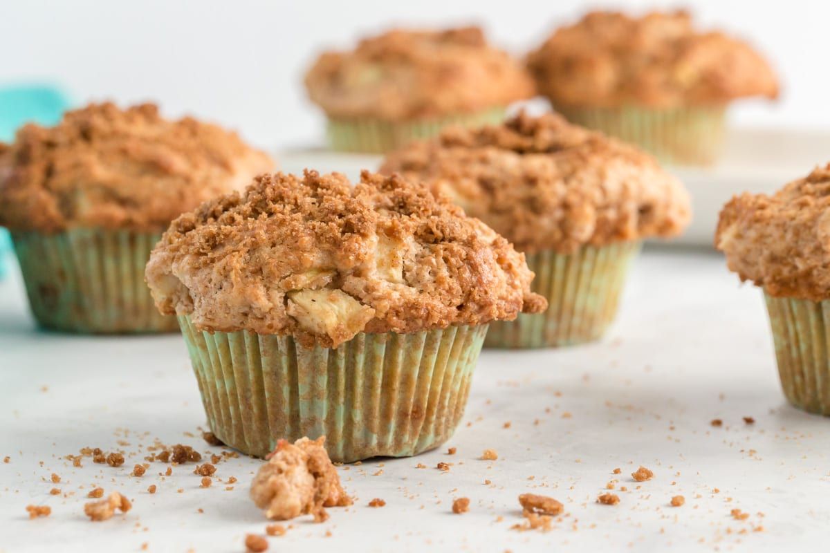 Мафины с яблоками и штройзелем Мафины с яблоками и штройзелем