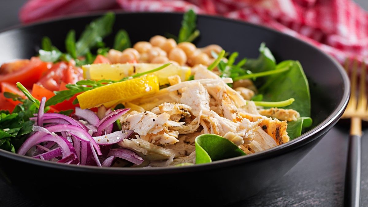 Рецепт боула с куриными стрипсами Рецепт боула с куриными стрипсами
