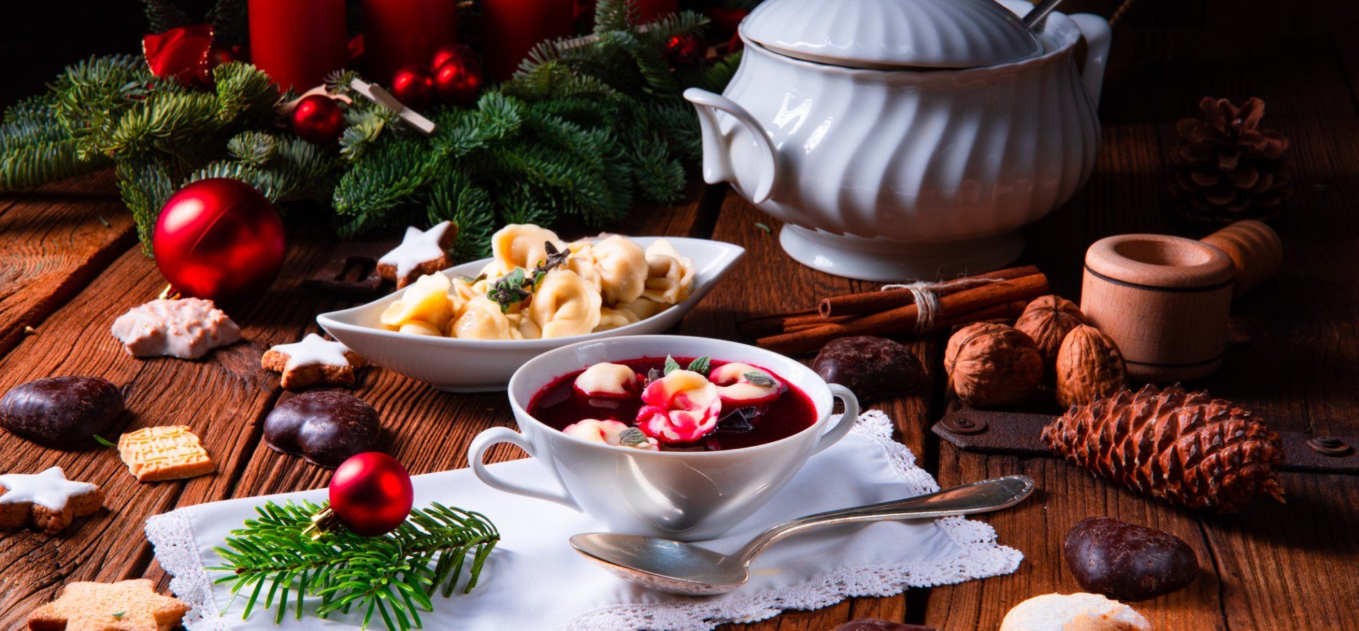 Постный борщ на Сочельник - приготовьте с ушками - давние рецепты на Рождество - Новости Вкусно