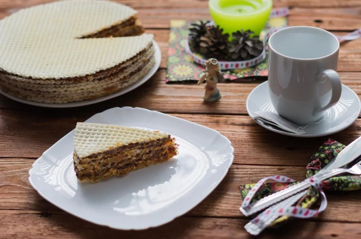 Вафельный торт - приготовьте андруты - простой и быстрый рецепт - Новости Вкусно