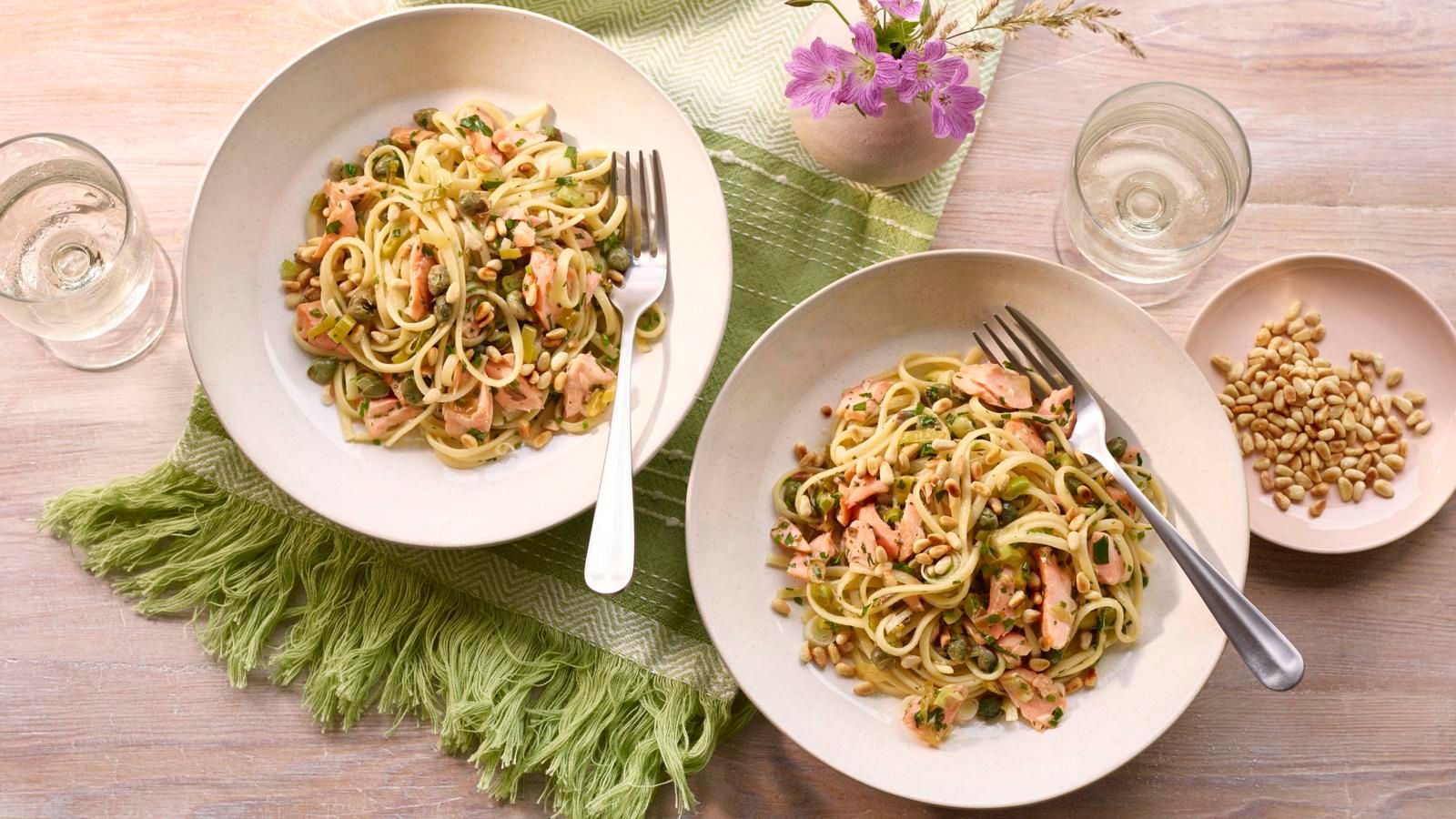 Паста с лососем и каперсами: рецепт Паста с лососем и каперсами: рецепт