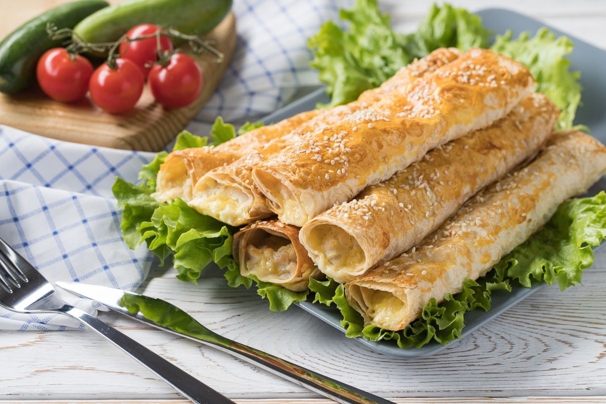 Трубочик из лаваша (иллюстративное фото) Трубочик из лаваша (иллюстративное фото)