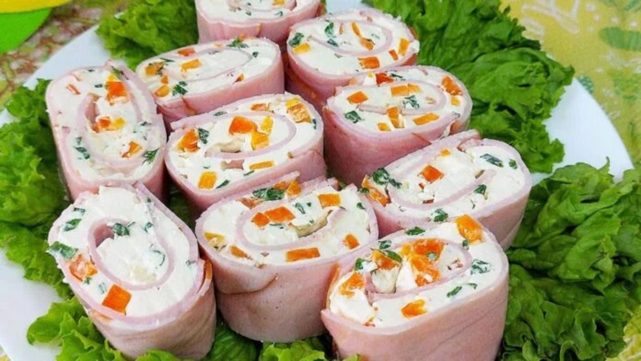 Рулетики из ветчины: рецепт Рулетики из ветчины: рецепт