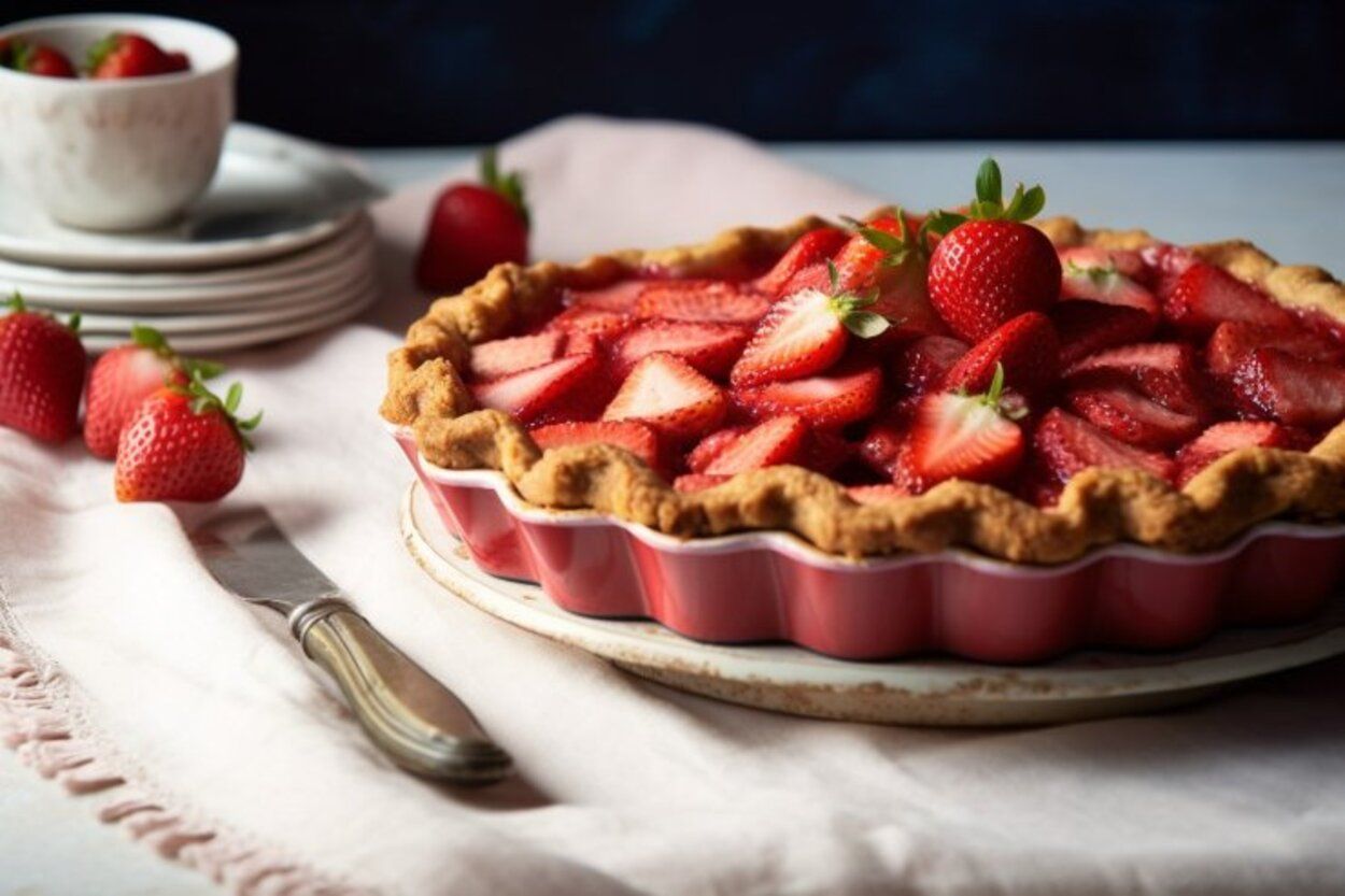 Пиріг з ревеня - приготуйте з полуницею - покроковий рецепт пісочного тіста - Новини Смачно Пиріг з ревеня - приготуйте з полуницею - покроковий рецепт пісочного тіста - Новини Смачно